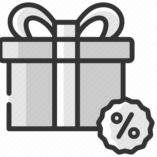 Discount, gift, giftbox, offer, sale, souvenir, black friday icon - Download on Iconfinder