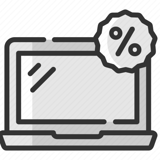 Computer, discount, laptop, notebook, sale, shopping, black friday icon - Download on Iconfinder