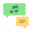 chat box, dialogue, music, chat, comment 