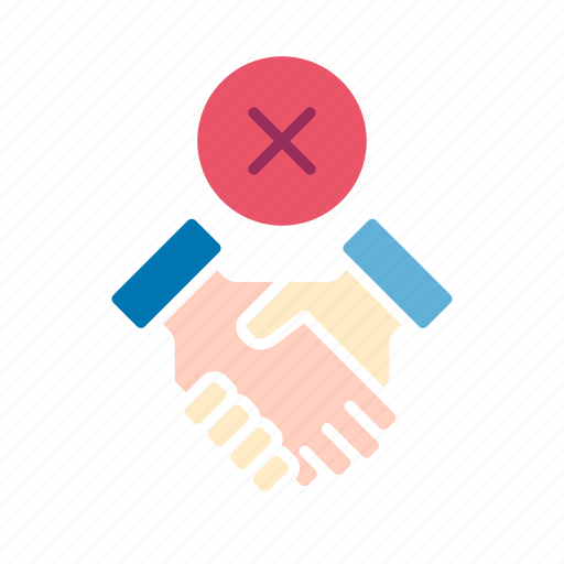 Hands, disagree, handshake, cross, canceled icon - Download on Iconfinder