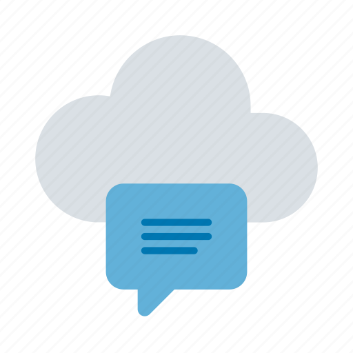 Cloud computing, storage, chat, cloud, message icon - Download on Iconfinder