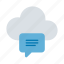 cloud computing, storage, chat, cloud, message 