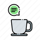 coffee, coffee cup, chat, talk, cup
