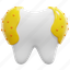 caries, teeth, tooth, dental, mouth, molar, bacteria, 3d, element 