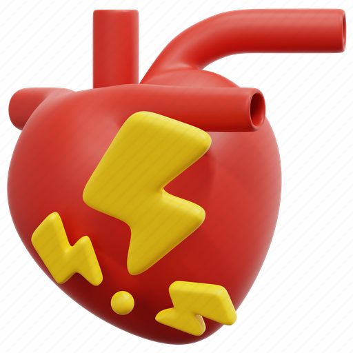 Heart, attack, organ, illness, health, disease, 3d icon - Download on Iconfinder