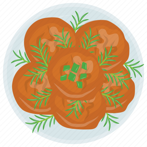 Aloo cutlet, bread cutlet, chicken cutlet, cutlet, round shaped cutlet icon - Download on Iconfinder