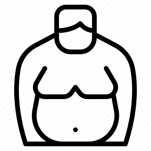 Body, fat, man, unhealthy icon - Download on Iconfinder