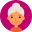 woman, avatar, female, face, senior, old, grandma 