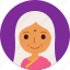 woman, avatar, female, indian, senior, bindi, old 