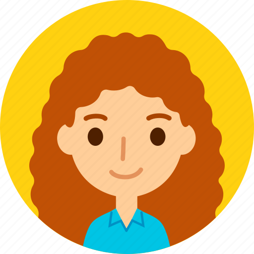 Woman, avatar, female, girl, face, caucasian, redhead icon - Download on Iconfinder