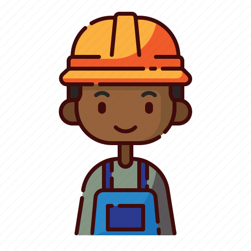 African, avatar, boy, diversity, engineer, people, profession icon - Download on Iconfinder