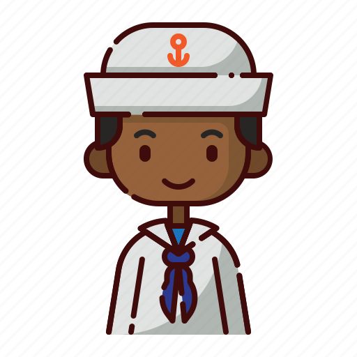 African, avatar, boy, diversity, people, profession, sailor icon - Download on Iconfinder