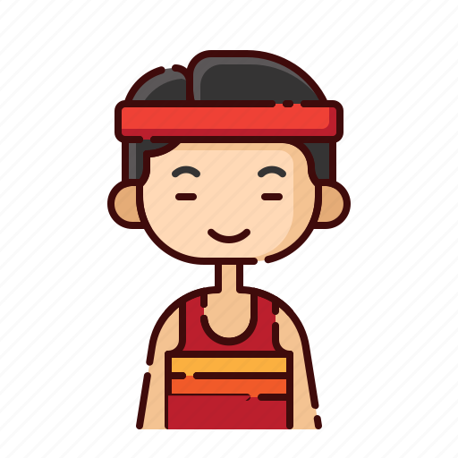 Athlete, avatar, boy, chinese, diversity, people, profession icon - Download on Iconfinder