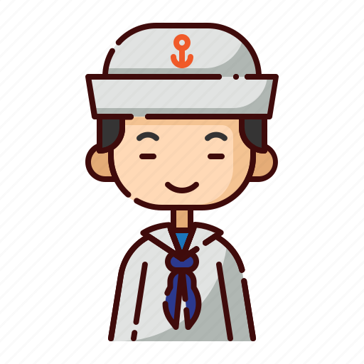 Avatar, boy, chinese, diversity, people, profession, sailor icon - Download on Iconfinder