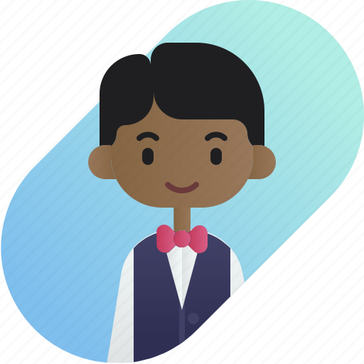 African, avatar, boy, diversity, people, profession, waitress icon - Download on Iconfinder