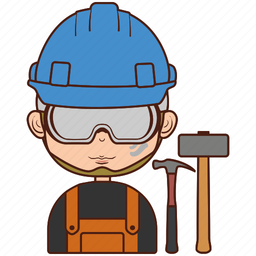Builder, construction, tool, equipment, diversity, avatar icon - Download on Iconfinder