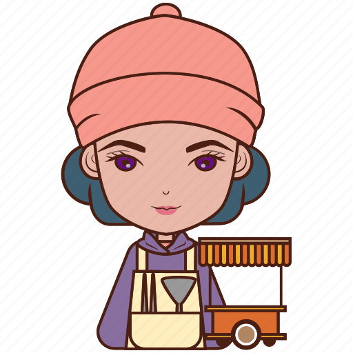 Street, vendor, cook, food, diversity, avatar icon - Download on Iconfinder