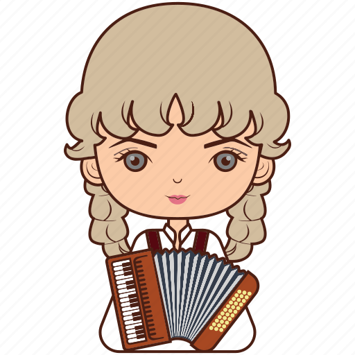 Musician, instrument, accordion, sound, diversity, avatar icon - Download on Iconfinder