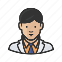 asian, avatar, doctor, female, necktie, woman
