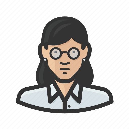 Asian, female, girl, glasses, woman icon - Download on Iconfinder