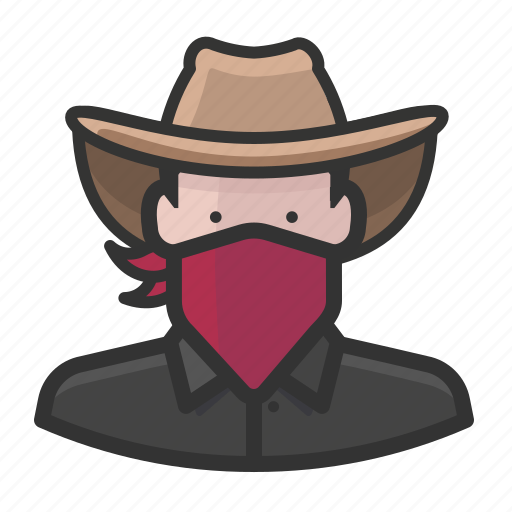 Bandana, caucasian, cowboy, hat icon - Download on Iconfinder
