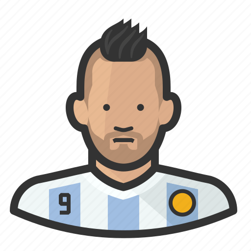 Aguero, argentina, footballer, kun aguero, mancity, soccer icon - Download on Iconfinder
