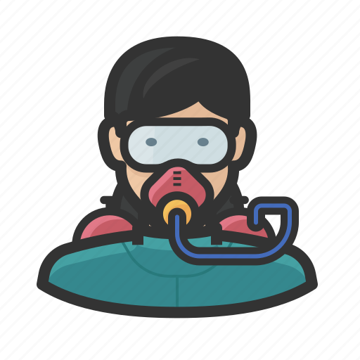 Airtank, diver, female, girl, scuba, woman icon - Download on Iconfinder