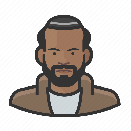 Jewish, man, kippah, yarmulke, avatar, user, person icon - Download on Iconfinder