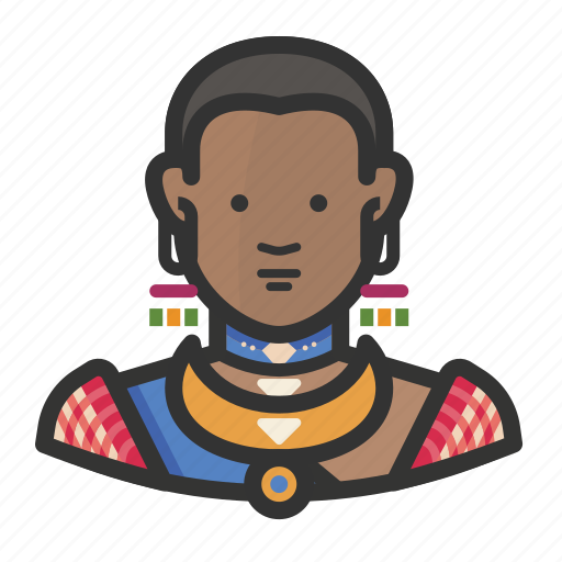 African, avatar, traditional, woman, native icon - Download on Iconfinder