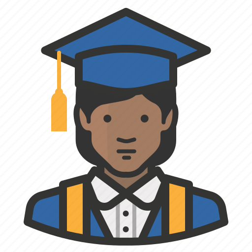 African, avatar, graduate, woman, education, female, girl icon - Download on Iconfinder