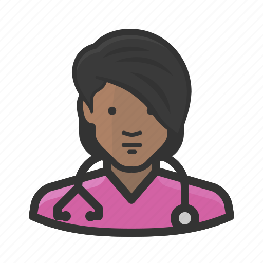 African, avatar, nurse, woman, female, girl, healthcare icon - Download on Iconfinder