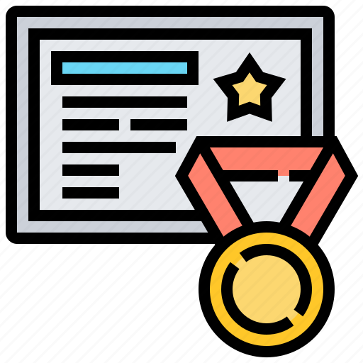 Achievement, award, certification, diploma, graduation icon - Download on Iconfinder