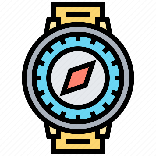 Compass, wristwatch, navigator, direction, accessory icon - Download on Iconfinder