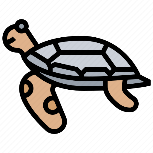 Sea, turtle, swimming, marine, animal icon - Download on Iconfinder