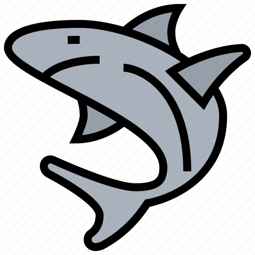 Shark, fin, marine, danger, fish icon - Download on Iconfinder