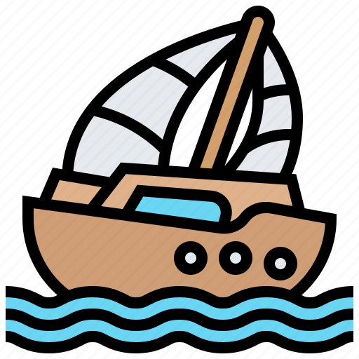 Yacht, sailboat, ocean, cruise, luxury icon - Download on Iconfinder
