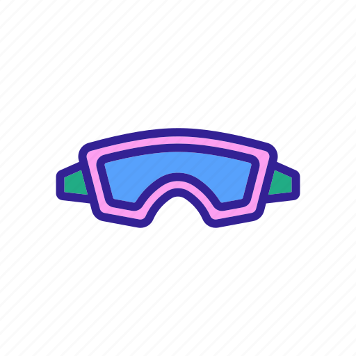 Clear, diving, goggles, googles, mask, protective, swimming icon - Download on Iconfinder