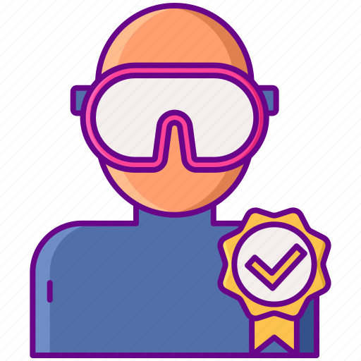 Certified, diver, diving icon - Download on Iconfinder