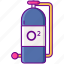 oxygen, bottle, tank, diving 