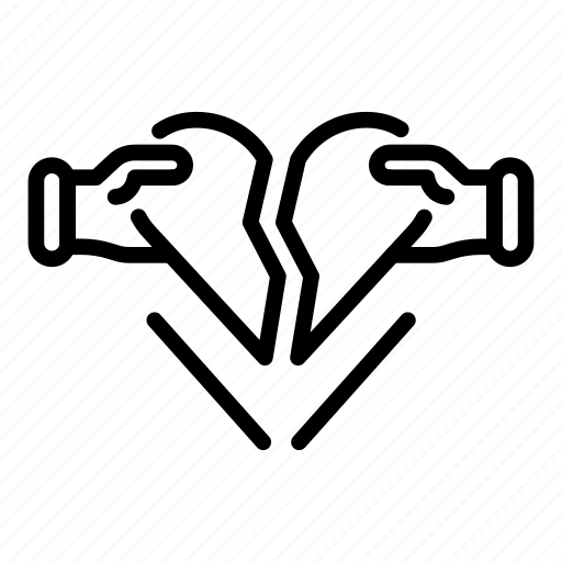 Accident, divorce, heart, heartbrake, love, separation, sick icon - Download on Iconfinder