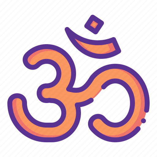 Divine, hindu, holy, om, religion, sign icon - Download on Iconfinder
