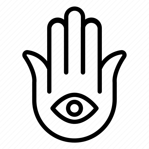 Hamsa hand, religion, hand, hamsa, jewish icon - Download on Iconfinder