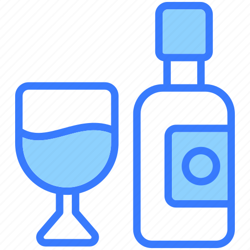 Wine, drink, alcohol, glass, bottle, champagne, party icon - Download on Iconfinder