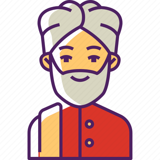Man, indian, people, india, culture, person, traditional icon - Download on Iconfinder