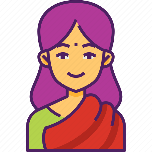 Woman, indian, people, india, culture, person, traditional icon - Download on Iconfinder