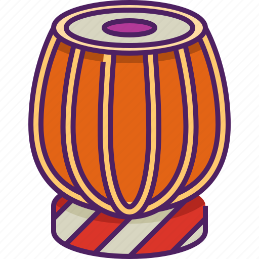 Tablas, drum, musical-instrument, percussion instrument, india, cultures, tabla icon - Download on Iconfinder