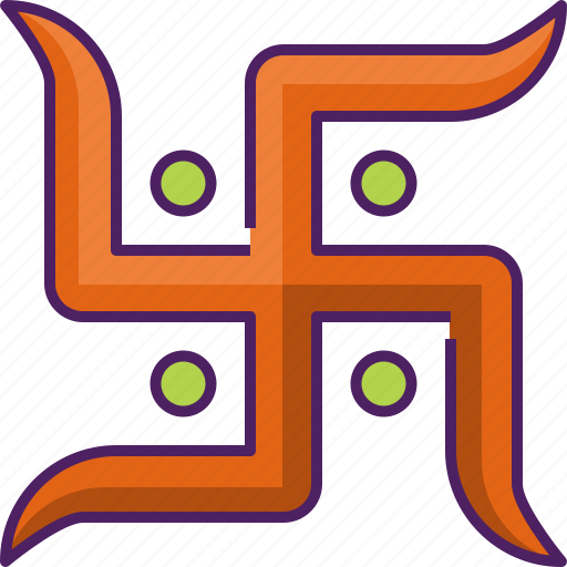 Swastika, indian, india, symbol, culture, religion, hinduism icon - Download on Iconfinder