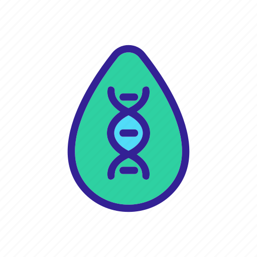 Biology, contour, dna, research, science, study, test icon - Download on Iconfinder
