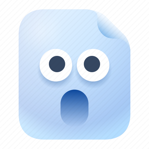 File, document, surprise icon - Download on Iconfinder