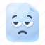 dissatisfied, unhappy, face, emoji, paper, document 